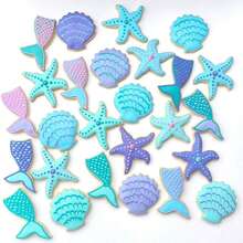 8pcs/Set Stainless Steel Ocean Creature Cookie Cutter Set, For Holiday Baking - Silver - View 4