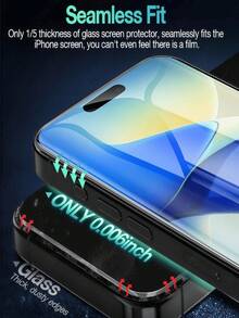 适用于 X XS Max XR 11 12 13 14 15 16 17 Pro Max 14 15 16 Plus 17 的 4 片高清全屏保护膜，采用自修复水凝胶材质，提供极致屏幕保护，0.1mm 隐形防护，水凝胶薄膜具有 90% 的划痕修复率，有效防止刮擦。 - 無色 - 查看 4