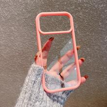 Minimalist Pink Solid Color Material Transparent Acrylic Phone Case Compatible With IPhone 17 Pro Max/17 Pro/17 Air/17/16 Pro Max/16/16 Pro/16 Plus/16E/15/15 Plus/15 Pro/15 Pro Max/11/12/13/14 Pro Max/11 Pro/11 Pro Max/12 Pro/12 Pro Max/13 Pro/13 Pro Max/7 Plus/14 Pro/14 Pro Max/14 Plus Hard Case Spring Pastel Gift - Pink - View 42