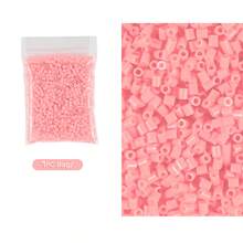 1100 hạt nhựa nhỏ 2.6mm hình ghép pixel, hạt sắt nung chảy, hạt trang trí thủ công chất lượng cao, tự làm đồ thủ công. - Đậu - Xem 12