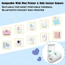 Sticker Printer Paper, Mini ThermalPrinter Paper, Inkless Print Papers For Most Mini Instant Camera, Photo Labels, For Photos, To-Do Lists - 57mm Width - View 4