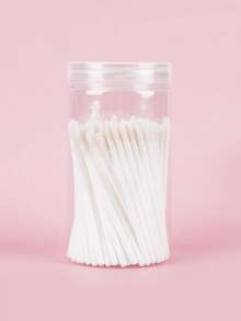 100-Piece Bottle Convenient Disposable Lip Stick, Lip Brush, Lipstick And Gloss Applicator Lint-Free Cosmetic Brush Beauty Tool - Multicolor - View 8