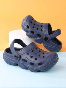 Sandalias de niños con suela texturizada, versátiles y casuales para uso diario, playa y exterior - Azul Marino - Ver 5