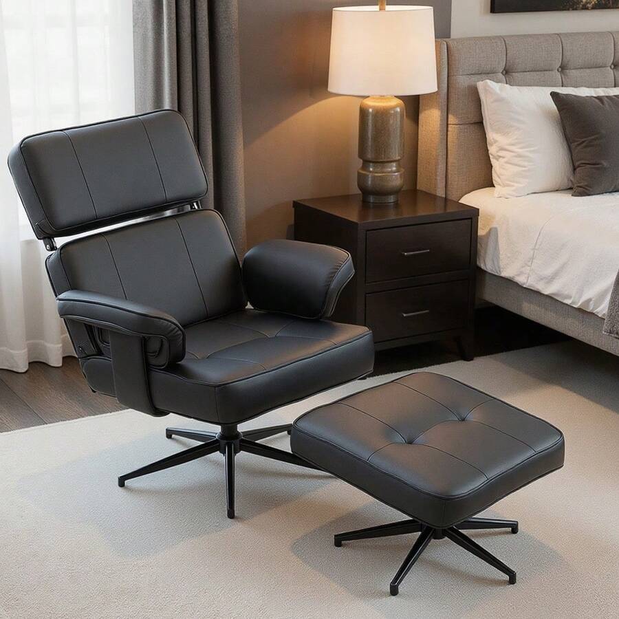 Living Room Chairs - Black - View 1