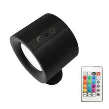 1 Stück doppelseitige magnetische Wandleuchte, 360° drehbar multifunktionale Wandlampe, RGB-Umschaltung, doppelseitige LED-Schranktür-Beleuchtung, mehrfarbig einstellbar, Touch-Fernbedienung, USB-Aufladung, dimmbar, Heimbeleuchtung, geeignet für Wohnzimmer, Schlafzimmer, Flur, Nachttisch, Lesen, Küche, Heimdekoration, Schlafzimmerwanddekoration, geeignet für Weihnachten, Thanksgiving, Neujahr und andere Anlässe - mehrfarbig - Übersicht 15