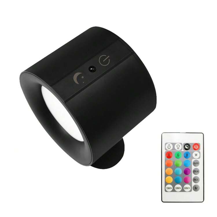 1pc Dual-Sided Magnetic Wall Light, 360° Rotatable Multifunctional Wall Lamp, RGB Switching, Dual-Sided LED Cabinet Light, Multi-Color Adjustable, Touch Remote Control, USB Charging, Dimmable, Home Lighting, Suitable For Living Room, Bedroom, Corridor, Bedside, Reading, Kitchen, Home Decor, Bedroom Wall Decor, Suitable For Christmas, Thanksgiving, New Year And Other Occasions - Multicolor - View 14