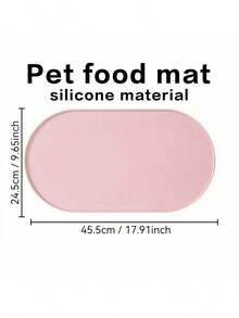 1 件猫喂食垫，防滑、防水、防溢出设计，椭圆形宠物食品垫，带有凸起的边缘和喂食孔 - 耐用易清洁的表面，适用于干湿食物，防刮垫，适用于猫/狗碗、多宠物家庭、狗主人 - 彩色 - 查看 3