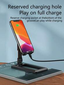 1个可折叠手机支架，桌面支架，创意可调节便携支架 - 白色 - 查看 2