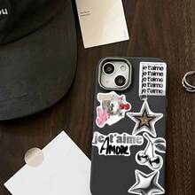 50张银色幸运贴纸，Y2K风格贴纸，Y2K市中心贴纸，Y2K礼物，复古贴纸，90年代贴纸，防水乙烯基贴纸，适用于信封、水瓶、电脑、笔记本电脑、手机、行李箱、笔记本、冰箱等。 - D - 查看 7