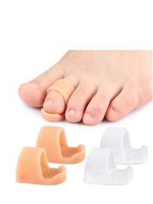 1PC Toe Separators For Women And Men, Yoga Toes, Silicone Toe Spacers, Toes Spreaders For Feet, Toe Separators For Overlapping Toes, Foot Care Tools, Easy To Use Toe Separators, Washable, Gifts For Parents - Multicolor - View 2