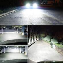 TOAUTO 2个H7 H11 9005/9006 LED投影汽车大灯灯泡，带透镜和CANBUS总线，高功率80W，250000流明，3570 CSP芯片，涡轮LED H7二极管灯泡，1:1即插即用 - A - 查看 8