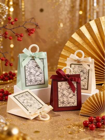 10pcs/Pack Party Favor Gift Wedding Souvenir Paper Boxes, Candy Cookie Gift Boxes, Decorative Boxes, High-End, Suitable For Various Occasions
