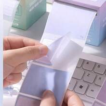 256pcs/Box Sticky Notes, Self-Adhesive Memo Pad, Removable Notes For Handwriting, Notes, Reminders, Suitable For Stationery, Desk, Students, Teachers, Office Workers, Households - Purple - View 6