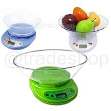 OISE ART STORE Bilancia Da Cucina Digitale Elettronica Di Precisione Pesa Da 1 Gr A 5 Kg Tara - - Multicolore - Visualizzare 1