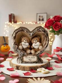 1 Tấm bảng gỗ hình trái tim làm từ rễ cây, khắc tên theo yêu cầu, quà tặng kỷ niệm cho cặp đôi, quà cưới, trang trí nhà cửa, quà kỷ niệm/sinh nhật cho chồng/vợ, thích hợp để trang trí đám cưới, trang trí nhà cửa, quà tặng ngày Valentine, trang trí phòng khách, quà tặng ngày của Mẹ. - Thú vật - Xem 5
