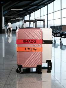 Personalized Luggage Straps For Suitcases,Personalized Hook And Loop Luggage Straps,Custom Luggage Straps With Name,Nylon Custom Embroidered With Name Suitcase Strap,Luggage Identifiers,Suitcase Straps To Hold Suitcases Together,Suitcase Belt,Luggage Wraps For Suitcase,Gifts For Women - Multicolor - View 5