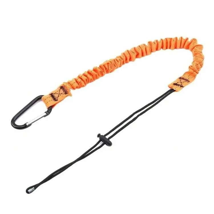 Cordón retráctil telescópico con cuerda auxiliar de  herramienta de escalada elástica anticaída para el jardín del hogar y proyectos de bricolaje MP2Y - Verde sin hebilla - Añade 9