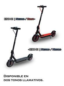 OSOMOTO Patín Eléctrico Para Jovenes y Adutos, MODELO: ESO-01, Diseño Plegable para Movilidad Urbana - Negro - Ver 3