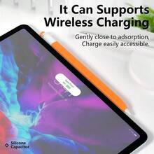 Compatible With Apple Pencil 2 Case Silicone Protective Cover Pouch 2nd Generation IPad Pencil Skin Compatible With Apple Pencil Touch Stylus Pen - Multicolor - View 4