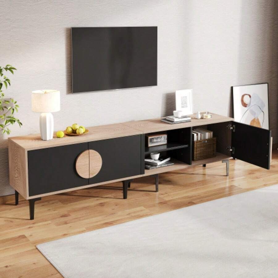 Television Stands & Entertainment Centers - Black - View 1