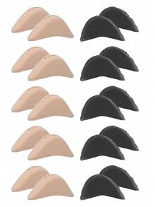 10/8/6/4/2 双装男女通用鞋头垫 - 泡沫鞋头填充物，适用于鞋子过大的情况，舒适贴合，泡沫鞋头填充物，鞋头垫，黑色和米色 - 彩色 - 查看 20