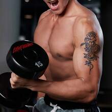 6pcs/Set Temporary Tattoo Stickers, Waterproof Couple Arm Tattoo Stickers - Multicolor - View 4