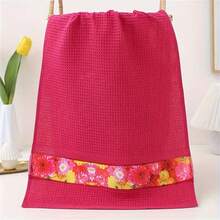2/6pcs Large Size Kitchen Dishcloth, Super Soft Cotton Absorbent Cleaning Cloth, Bright Color Tea Towel, For Washing And Drying Dishes And Household Use - 38*66cm - View 6