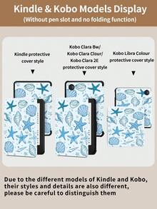 Kingsung Blue Ocean Element 平板电脑保护套,适用于 9.7/10.2/10.5/10.9/12.9 英寸/Pro 11 英寸,适用于第十代 Kindle,适用于三星 Galaxy Tab S6 Lite 10.4 英寸,适用于 Kindle Paperwhite 第十二代(2024 版)、Kindle 第十一代(2022 版)、Kobo Clara Color,柔软防震,智能支架/自动唤醒/睡眠功能 - 彩色 - 查看 10