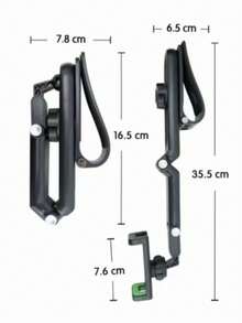 1个可旋转伸缩车载手机支架，360度旋转，适用于后视镜 - 彩色 - 查看 8