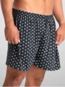 Set Of 5 Men's Boxer Shorts, Cool And Comfortable Sleep Shorts, Pajamas - 彩色 - 查看 5