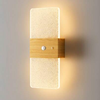 Crystal Sensor Wall Light, Acrylic Wall Lamp, Indoor Motion Sensor Wall Light, Wireless LED Wall Light, Battery Powered Night Light, Adhesive Design, Rotatable, Portable, Easy Installation, Adjustable Color Temperature And Brightness, Suitable For Corridor, Bathroom, Bedroom, Kitchen, Cabinet, Stairs, Entrance And Other Spaces.