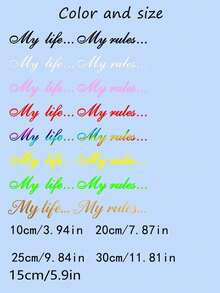 Customized Name Text Content Stickers, Name Stickers, Customized Stickers, Name Stickers, Date Stickers, Romantic Wedding Gift Box Balloon Stickers, Birthday/Anniversary/Wedding/Conference Gifts, DIY Gifts, Handmade, Handwritten, Wedding Stickers - Multicolor - View 9