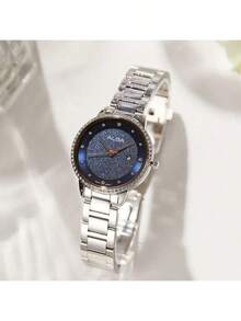 Đồng hồ nữ Seiko ALBA máy quartz, mặt số lấp lánh với viền pha lê, dây đeo bằng thép không gỉ, đồng hồ thanh lịch phù hợp cho tiệc tùng và đeo hàng ngày, món quà hoàn hảo cho ngày Valentine AH7W29X1 - AH7W29X1 - Xem 7