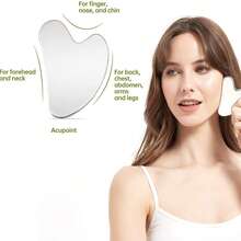 Stainless Steel Gua Sha Set, Includes Facial Beauty Gua Sha Board With Dual Rollers And Eyeball Bearings, Eye Lifting Massage Stick, Suitable For Home Use, Travel And Salons. New Year Gift, Valentine's Day Gift, Holiday Gift. - Multicolor - View 4