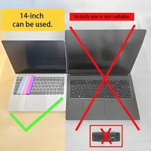 Ultra-Thin Silicone Keyboard Cover, Specially Designed For 15 To 17-Inch Laptops, Available In Purple, Pink And Blue. Yellow Universal Silicone Laptop Keyboard Cover. - 藍色 15-17 英寸 - 查看 5