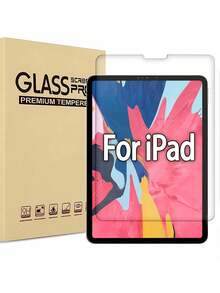 ZYSHI 1pc Tempered Glass Screen Protector - High Definition, High Transparency, Scratch Resistant, Anti-Fall, Full Screen Coverage, Strong Anti-Fingerprint, Touch Sensitive, Compatible With IPad (Air 4, 5, 6)/(7, 8, 9, 10 Generation)/ 11 A16(2025) - Clear - View 1