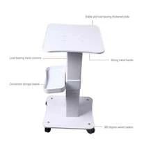 carrito organizadorBryxent Carro de Belleza Carro Auxiliar de Belleza Carrito de Salón de Niveles Carrito de Esteticista Salón de Profenal con Bandeja Adicional 4 Ruedas Giratorias - Blanco - Ver 6