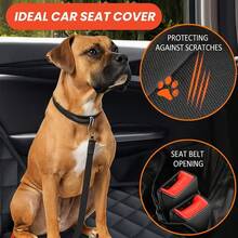 Dog Car Seat Cover Heavy Duty 4 Layer Seat Cover Hammok 600D, Non-Slip, ScratchProof, Waterproof, Universal Fit For Cars, Trucks & SUVs, Protects Against Spills, Dirt & Damage - Default - View 8