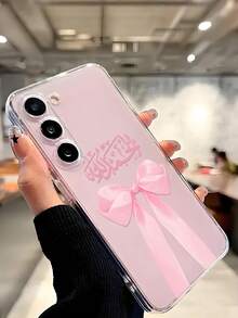 1个粉色蝴蝶结软手机壳，兼容华为荣耀、红米、摩托罗拉、三星Galaxy A04e/12/A13/A14/A34/A50/A52/A53/A54/S21/S22/S23/S24/S25/S25Ultra/S25FE/S26/S26 Plus/S26 Ultra/S26 Edge、6A/7A/8A、12T/13T/15T/15T Pro - 無色 - 查看 7