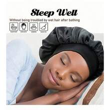 Sleeping Cap, Hair Care, Anti Messy Hair, Dust-Proof Wide Brimmed Hat, Elastic Hair Cover, Toe Cap - Basic model - View 7