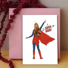 1pc Funny Mother's Day Card Birthday Card Super Mum - Mother's Day Card To Mom Mum - Type a - View 7