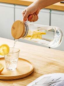 1pc Water Pitcher With Lid & Spout - Hot/Cold Beverages, Heat-Resistant, Ideal For Iced Tea, Lemonade, Refreshments - Multicolor - View 8