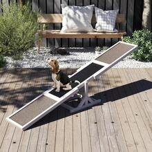 Wooden Dog Agility Seesaw, Dog Exercise & Play Set, Outdoor Run Game Toy, Climbing Platform Balance Training Equipment, Weatherproof Pet Supplies For Backyard Obstacle Courses (Grey) - White - View 3