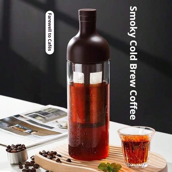 SOKANY 1000ml Large Capacity Cold Brew Coffee Maker - High Borosilicate Glass Extraction Pot For Home, Multi-Purpose Cold Brew Pitcher For Coffee & Fruit Tea