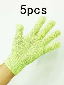 Double-Sided Exfoliating Gloves, For Skin Massage, Shower, Body Cleansing, Bath Accessories, Packing, Storage, Hair Clips For Bathing, Face, Spa, Handwashing, Deep Dead Skin Removal, Back To School - Multicolor - View 21