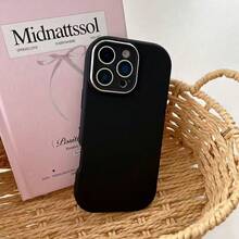 1 pieza Funda de teléfono creativa de niña con diseño de macaron, compatible con las series 11 12 13 14 15 16 17, gran regalo para familiares, amigos y ocasiones festivas - Amarillo - Ver 4