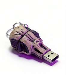 USB en forma de cráneo animal - Champán - Ver 4