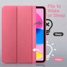 Full Body Protective Case With Stand & Pencil Holder For Tablet, Features Smart Flip To Wake/Sleep, Two Viewing Angles, Anti-Drop & Anti-Scratch - Watermelon Red - View 5