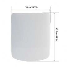 Soft Close Square Toilet Seat Quick Release Anti-Bacterial Adjustable Heavy Duty - A - View 6