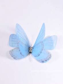 20/50片装 5厘米 3D立体蝴蝶贴纸，梦幻花束装饰贴片，适用于服装、DIY发带、美甲装饰 - 彩色 - 查看 19